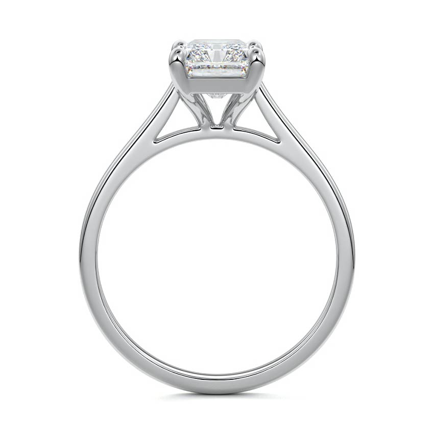 Cathedral Solitaire Radiant Engagement Ring