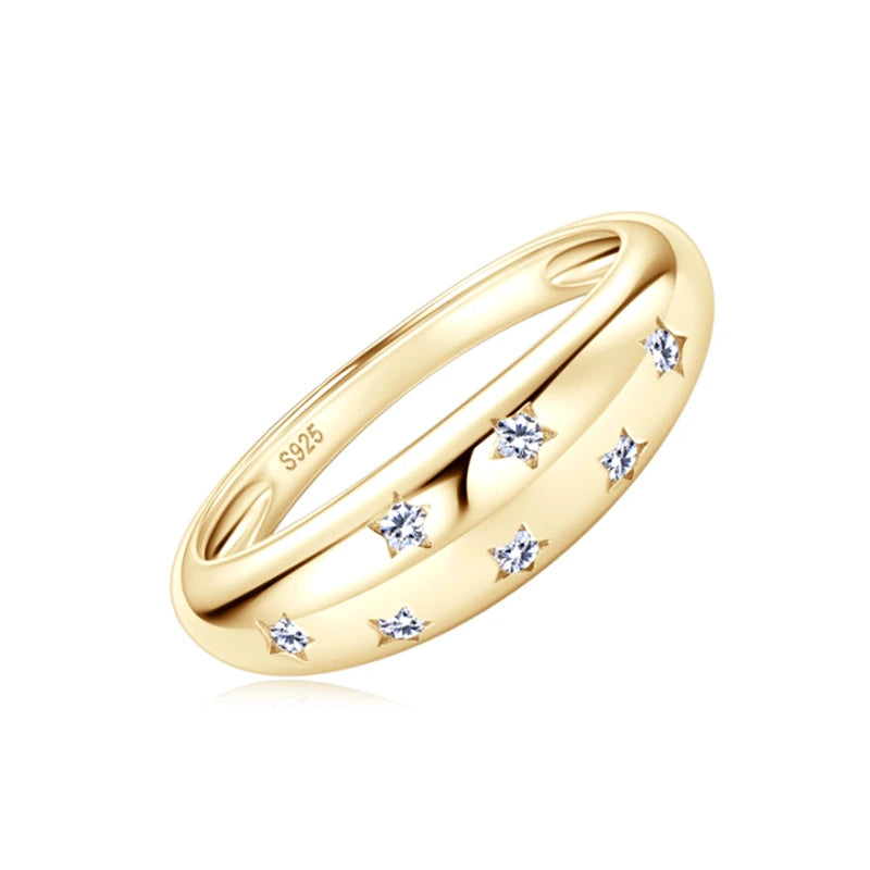 Chunky Stars Moissanite Ring