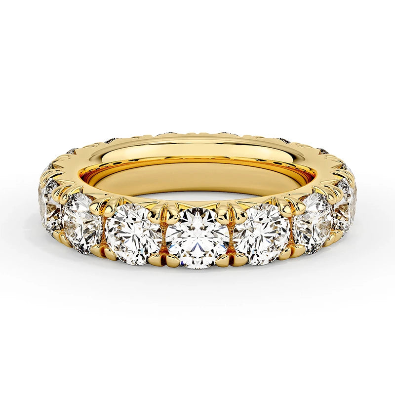 French Pave Eternity Wedding Band 3.0mm