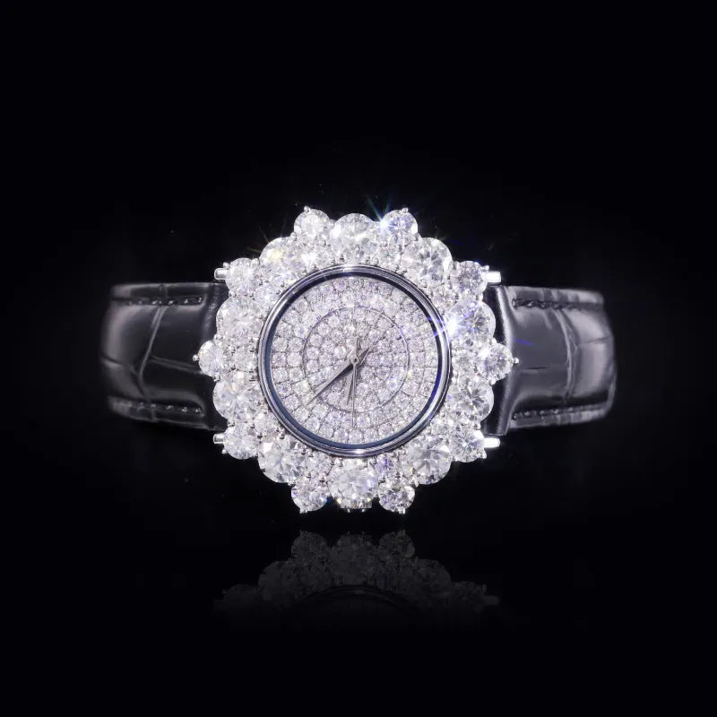 Halo Sparkle Moissanite Watches