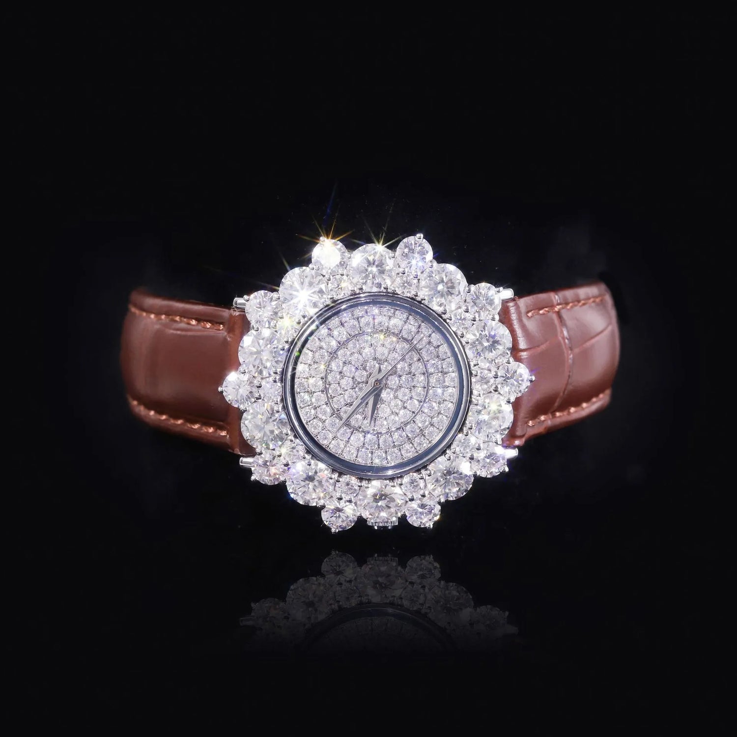 Halo Sparkle Moissanite Watches