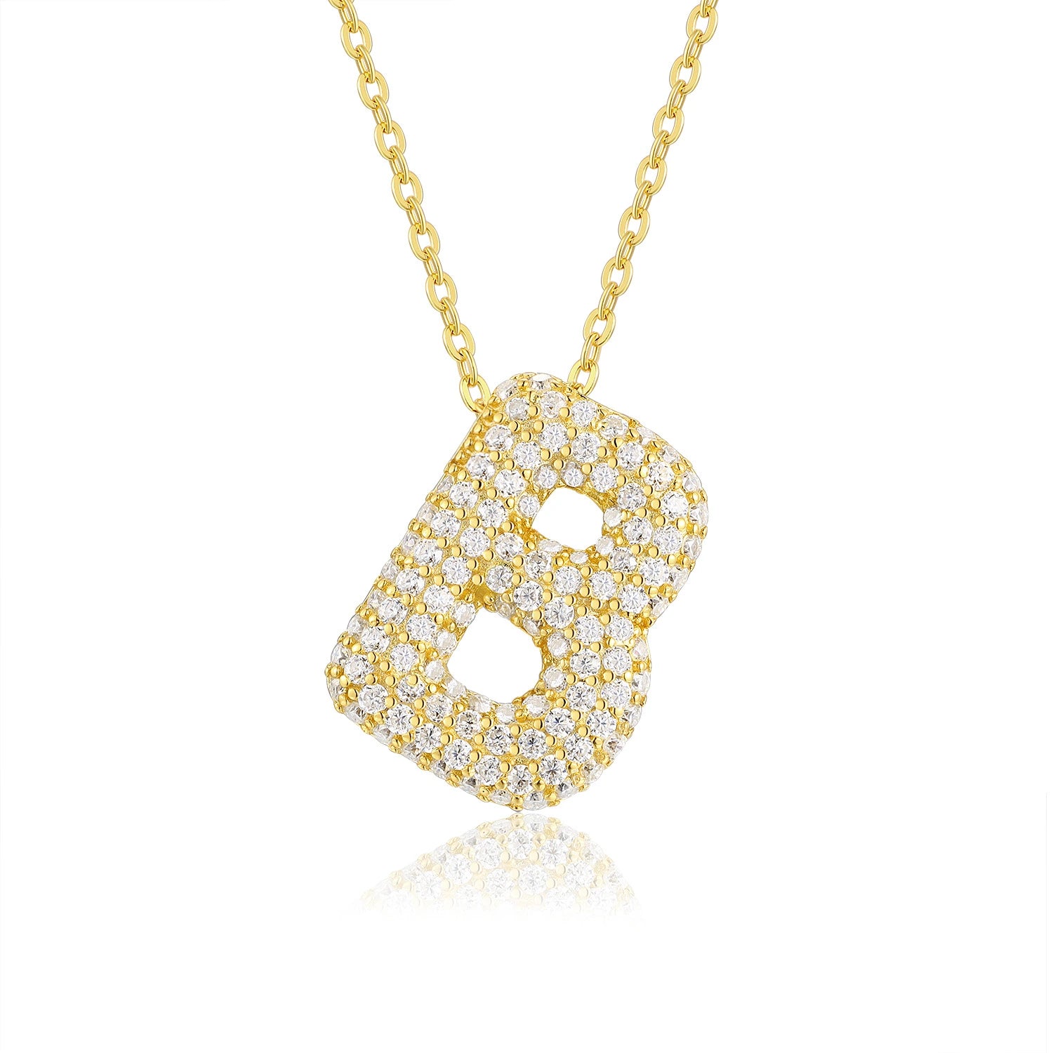 Luxe Moissanite Letter Pendant