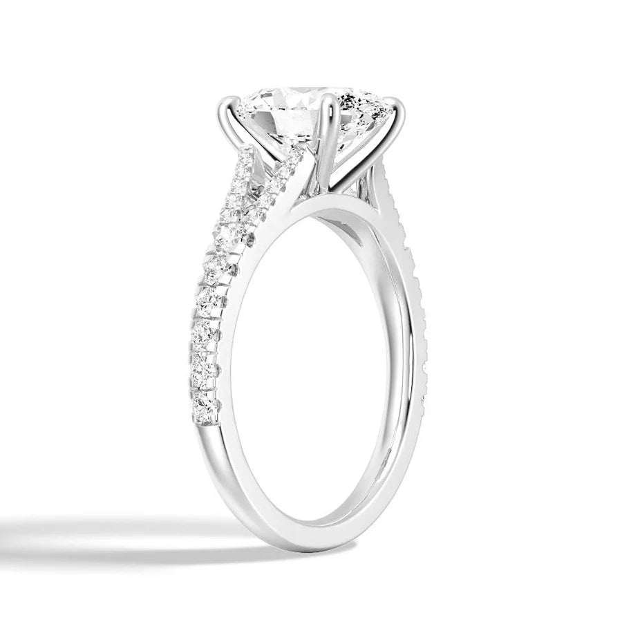 Split-Shank Oval Engagement Ring