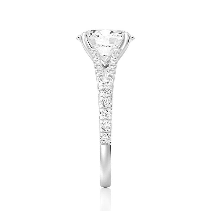 Split-Shank Oval Engagement Ring