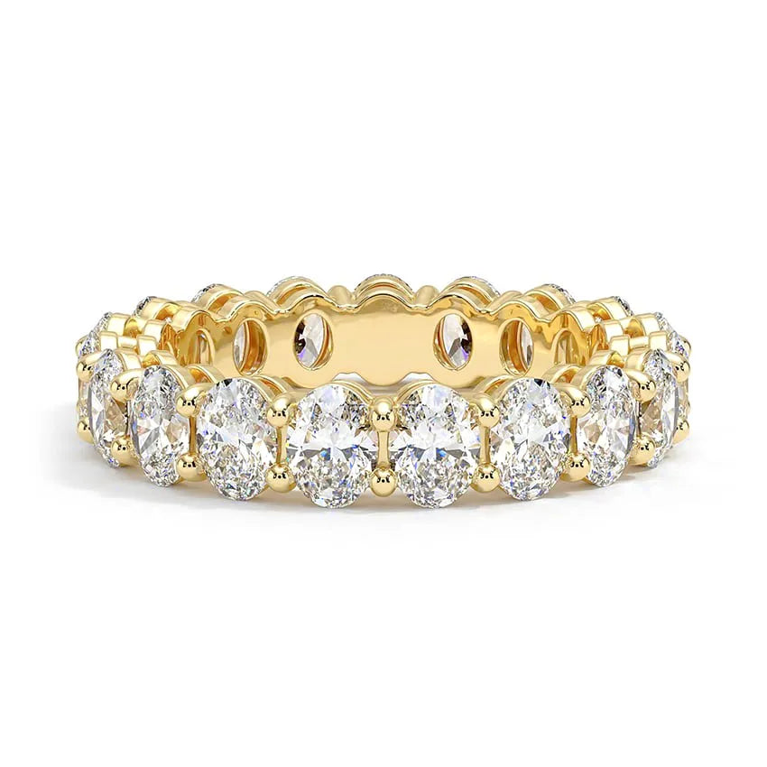 Oval Moissanite Eternity Band
