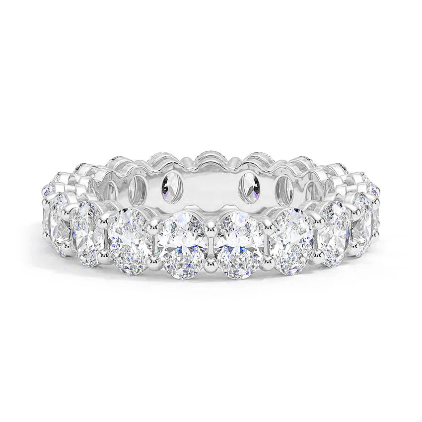 Oval Moissanite Eternity Band