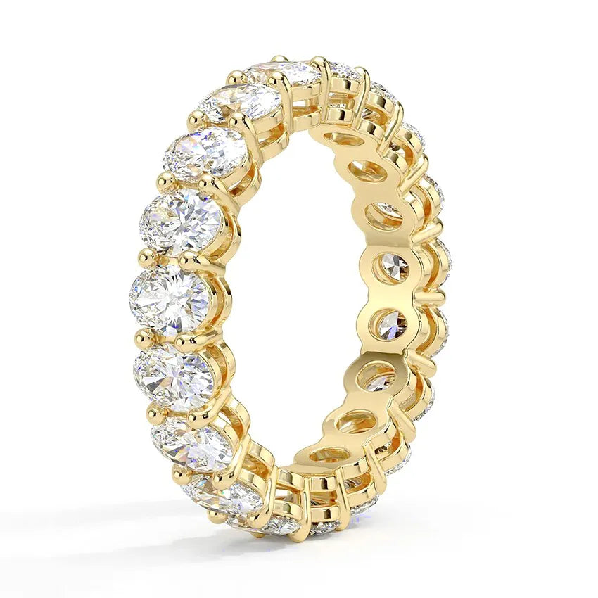 Oval Moissanite Eternity Band