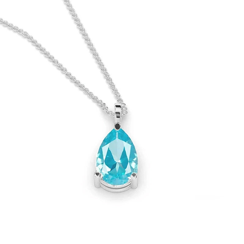 Classic Pear Paraiba Pendant