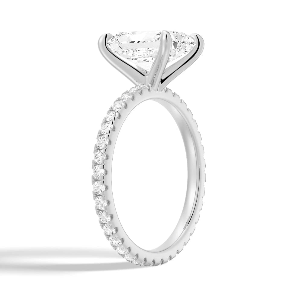 Eternity Pave Radiant Engagement Ring