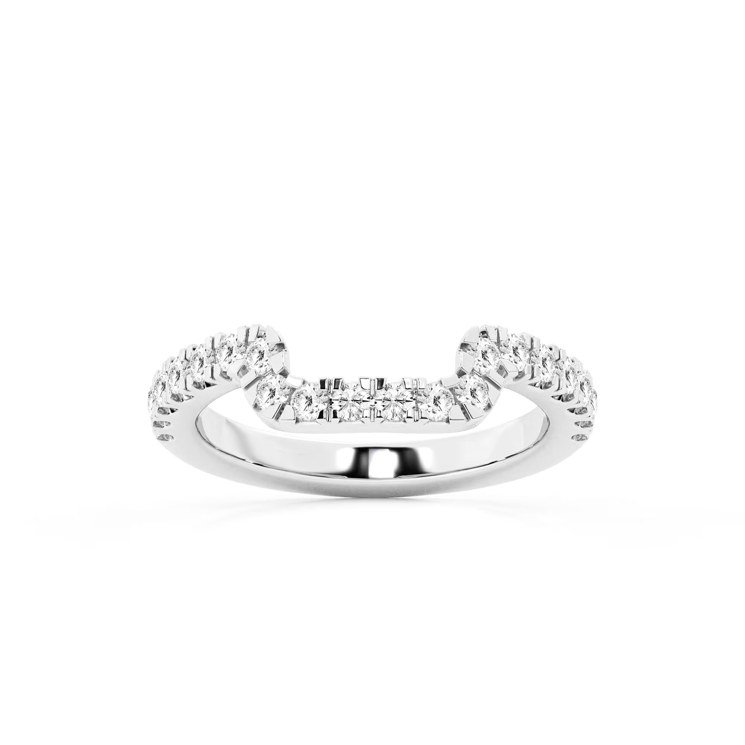 Princess Moissanite Hidden Halo Engagement Ring Briset Set