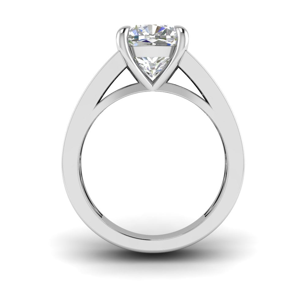 Custom Thick Invisible Set Eternity Band Marquise Moissanite Ring