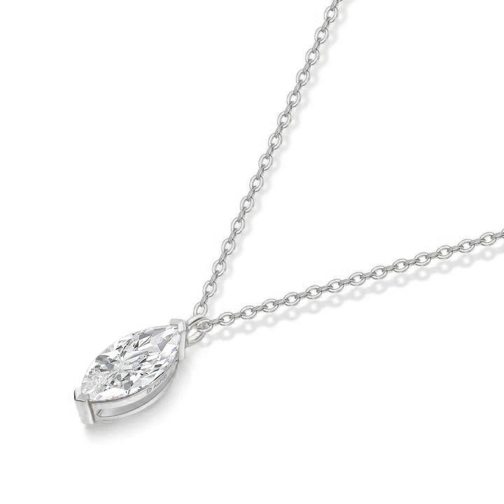 Solitaire Marquise Diamond Pendant