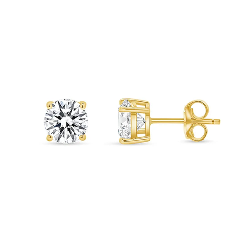 Classic Diamond Stud Earrings