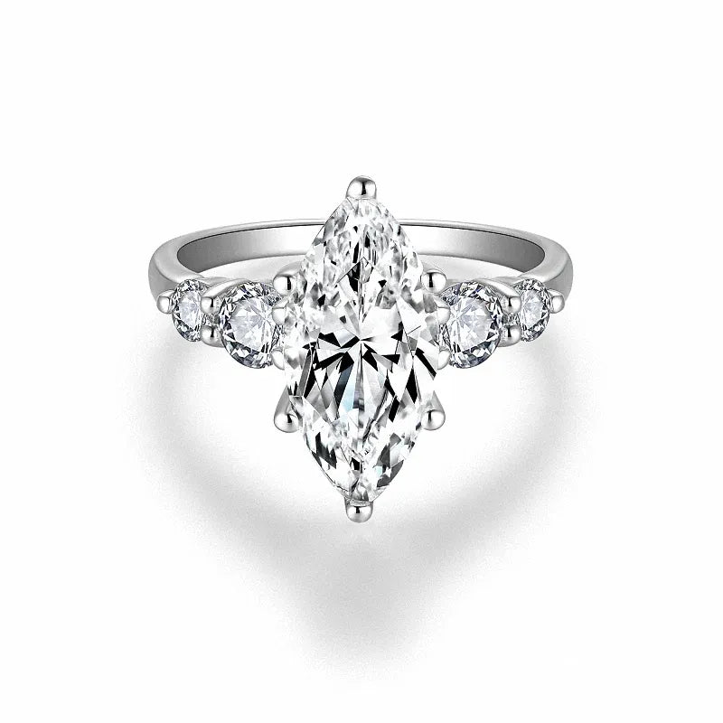 The Signature Marquise Cut Five Stone Moissanite Ring 3.0 ct