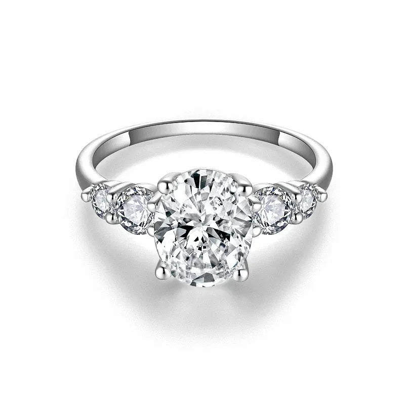 The Signature Oval Cut Five Stone Moissanite Ring 3.0 ct