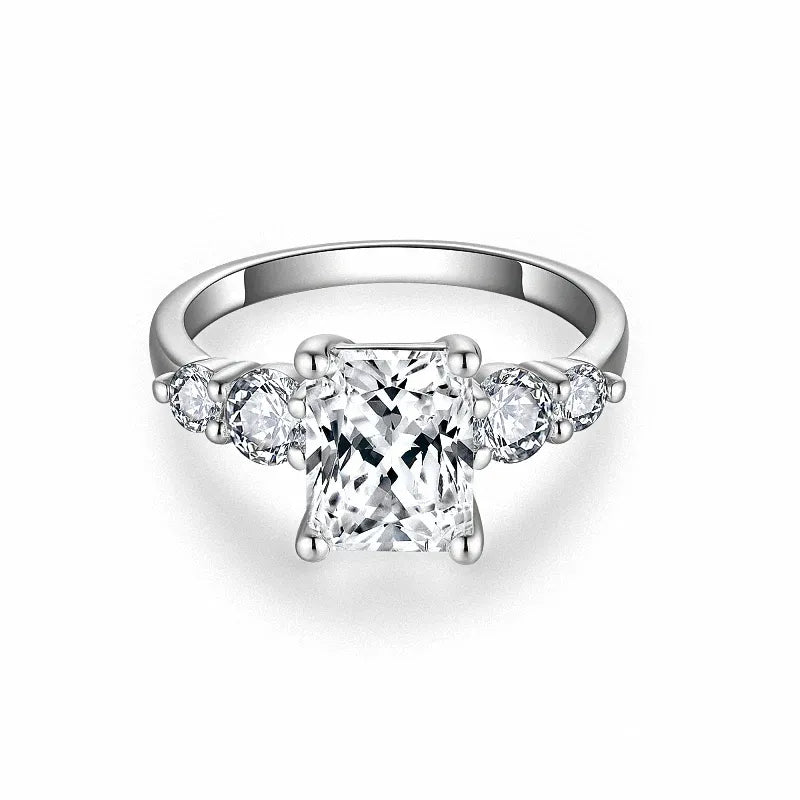 The Signature Radiant Cut Five Stone Moissanite Ring 3.0 ct