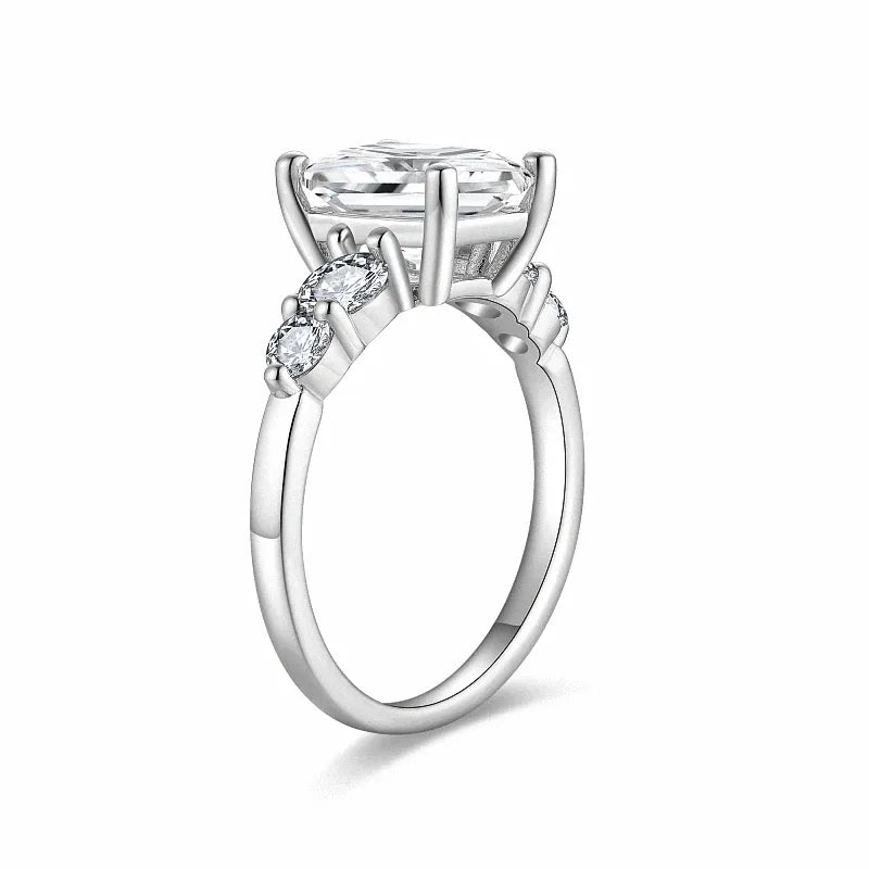 The Signature Cushion Cut Five Stone Moissanite Ring 3.0 ct
