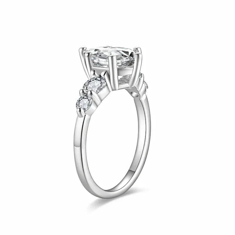 The Signature Pear Cut Five Stone Moissanite Ring 3.0 ct