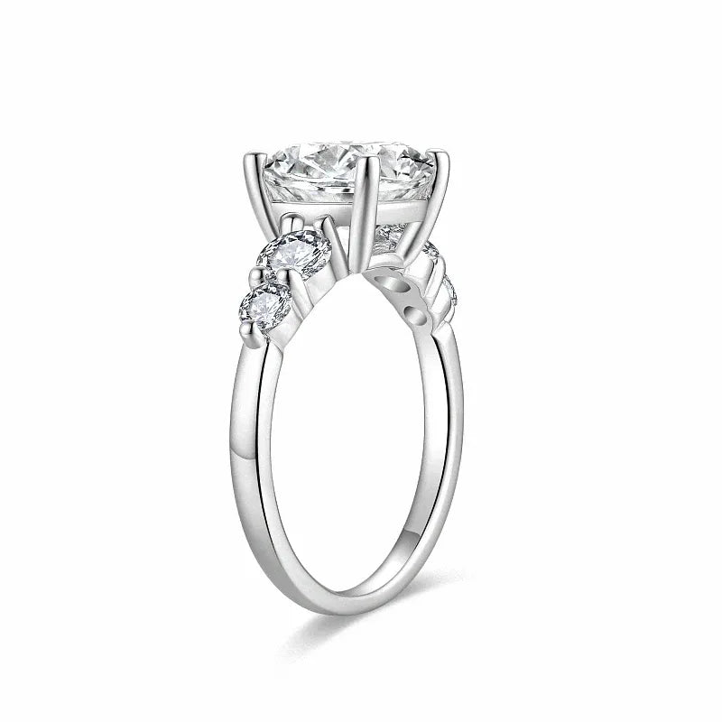 The Signature Radiant Cut Five Stone Moissanite Ring 3.0 ct