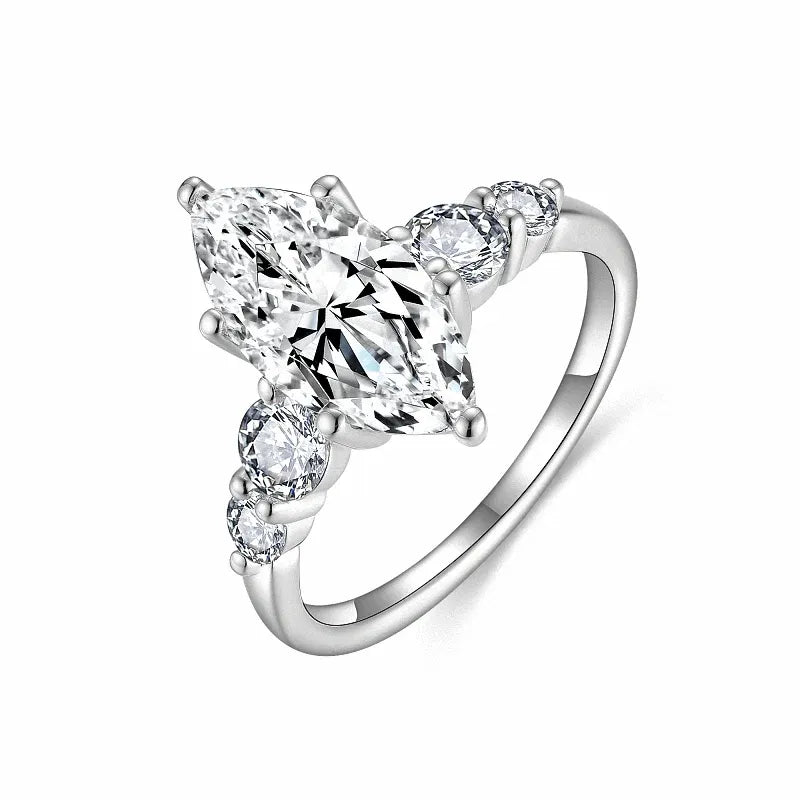 The Signature Marquise Cut Five Stone Moissanite Ring 3.0 ct