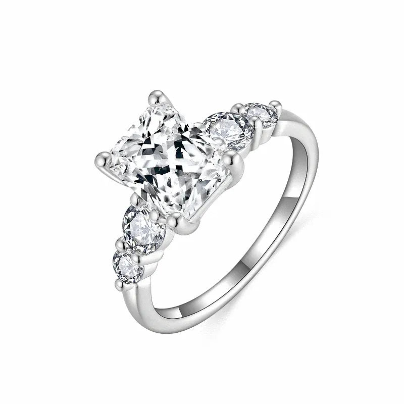 The Signature Radiant Cut Five Stone Moissanite Ring 3.0 ct