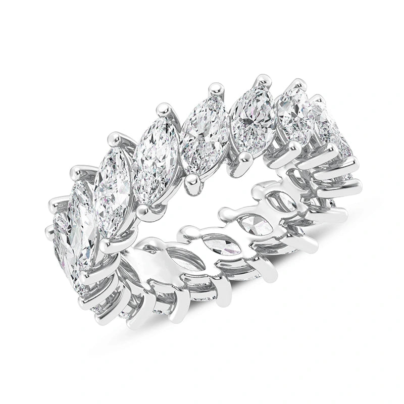 Marquise Moissanite Rotating Eternity Band