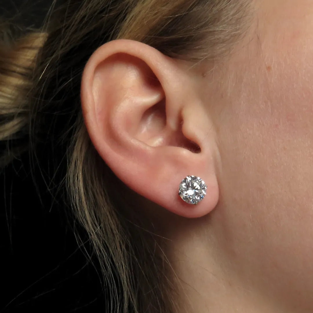 Classic Moissanite Stud Earrings