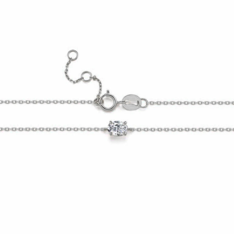 Solitaire Oval Diamond Bracelet