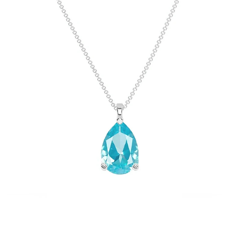 Classic Pear Paraiba Pendant