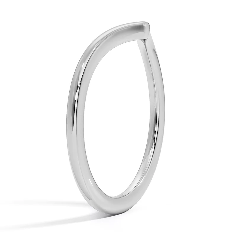 Curved Plain Wedding Band