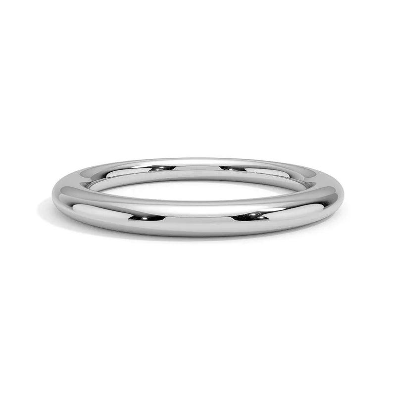 Rounded Plain Wedding Band