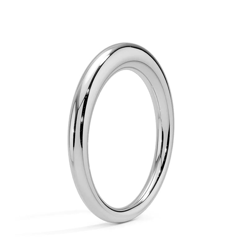 Rounded Plain Wedding Band