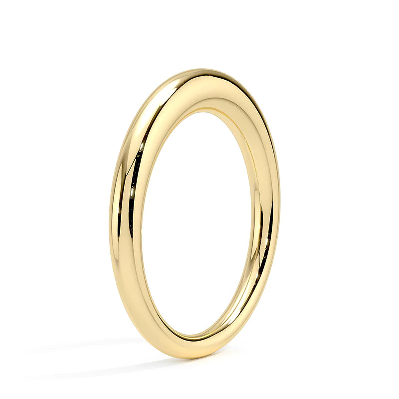 Rounded Plain Wedding Band