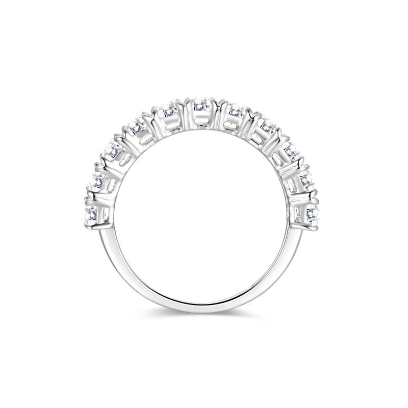 Half Eternity Princess Wedding Band