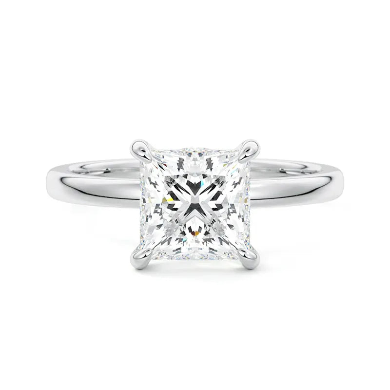 Secret Halo Princess Engagement Ring