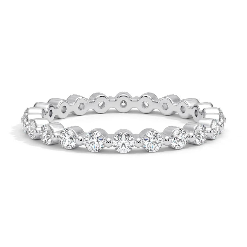 Shared Prong Eternity Wedding Band