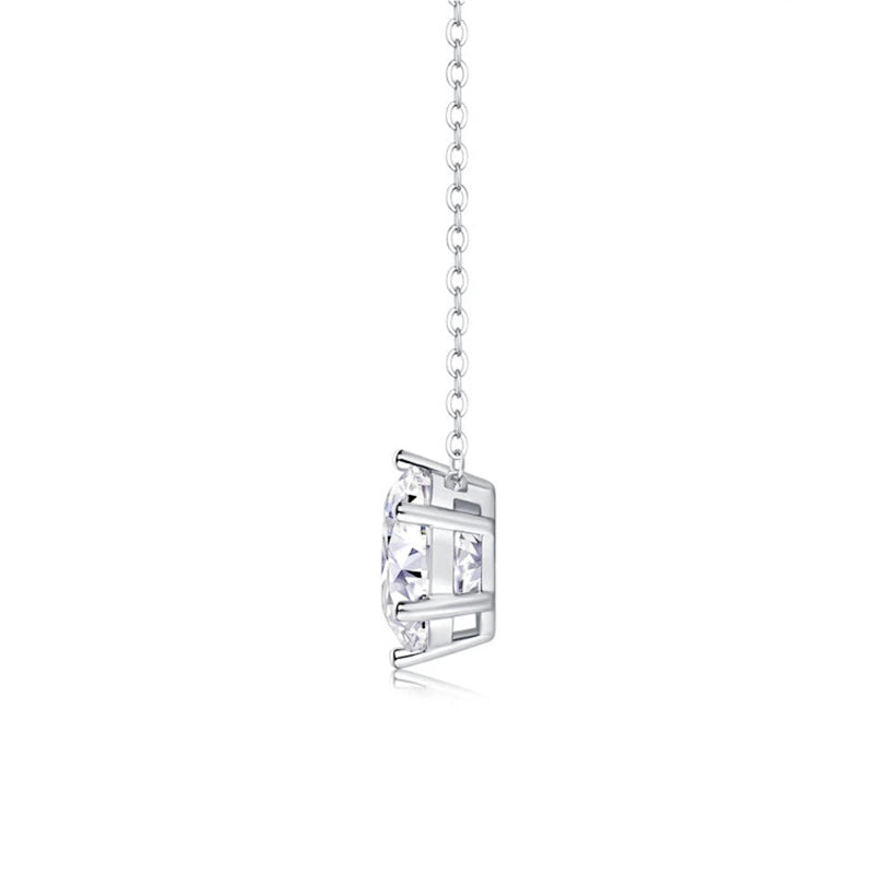 Six Prong Basket Moissanite Pendant