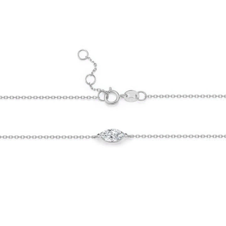 Solitaire Marquise Diamond Bracelet